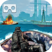 VR Commando Battleship Clash icon