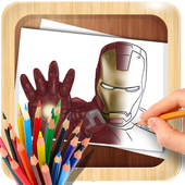 How to Draw Iron Man icon