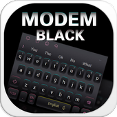 Modem tastiera nera icon