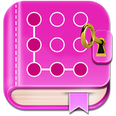 Secret diary with lock icon