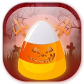 Haloween Candy Corn Pitchfork icon