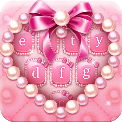 Pink pearl keyboard icon