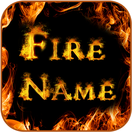 Name Fire Text icon