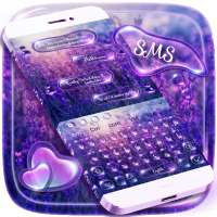 SMS Shimmer Lavender Keyboard on 9Apps