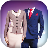 Stylish Couple Photo Suit Editor icon