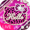 Cute 3D Pink Kitty Theme icon
