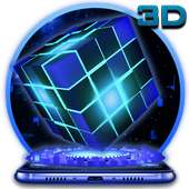 3D Sparkle Neon Cube Theme on 9Apps