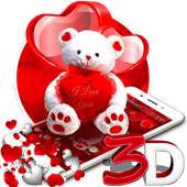 3D Teddy Gravity Theme on 9Apps