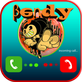 Fake call from bendy's prank icon