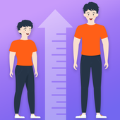 Height increase exercise, Taller exercise icon