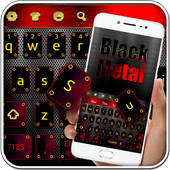 Black Metal Keyboard Theme icon