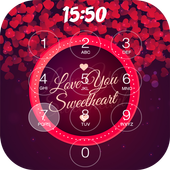 romantic love lock screen icon