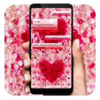 Pink Flower Heart Keyboard