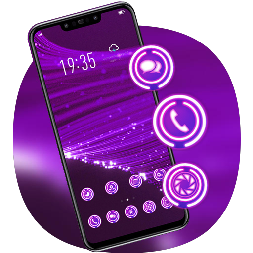 Colorful theme Purple luminescent fiber Y21L icon