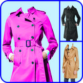 Woman Trench Coat Photo Editor icon