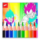 how to color Dragon Go-ku Ball icon