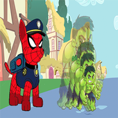 Spider Dog Man Huk Patrol Game icon