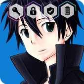 Kirito Sword Anime HD Art Online Screen Lock icon