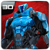 Modern army warfare robots icon