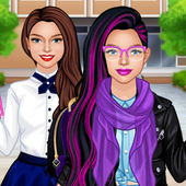 BFF College Girls Dress Up icon