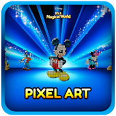 No Draw Disney Pixel Art : Color by Number icon
