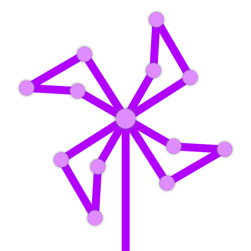 One Line : Draw by connecting all points icon