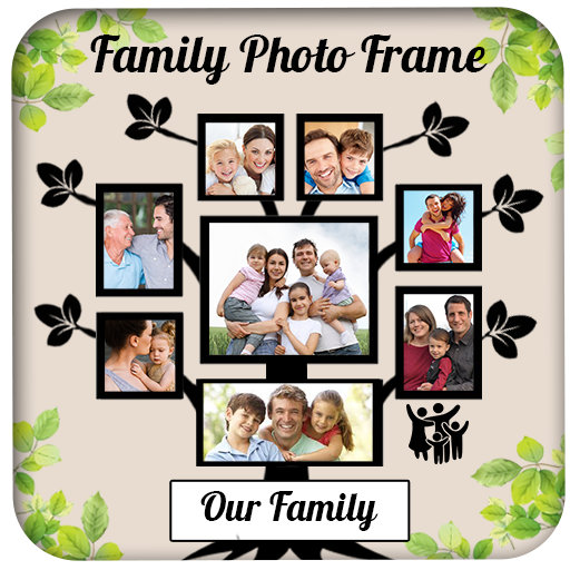 Family photo frames icon