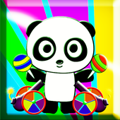 Panda Eating Candy - HD icon