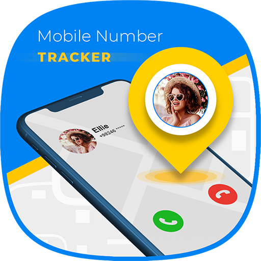 Phone Number Tracker on Map icon