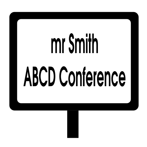 Welcome sign / signboard icon