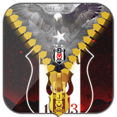 Beşiktaş Lock Screen Zipper icon
