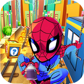Subway Spider Boy surf Run - Zombie Killer icon