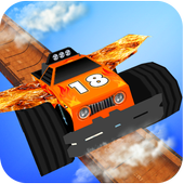 Flying Monster Truck-Offroad Racing Stunt Game icon