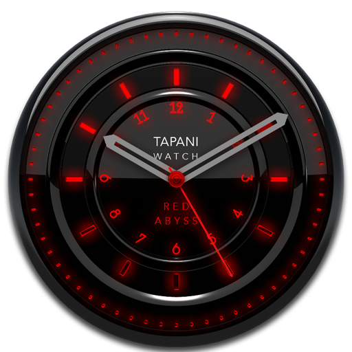RED ABYSS Design Clock Widget icon
