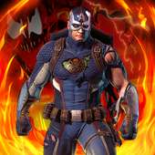 Hero Captain Fight Criminals Spider Iron Invaders