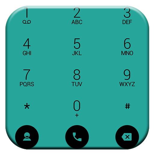 Dialer theme Flat Aqua icon