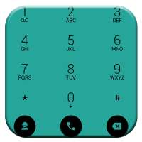 Dialer theme Flat Aqua on 9Apps