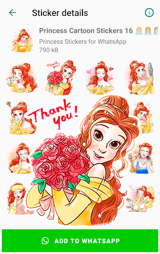 Princess Stickers for WhatsApp screenshot 7