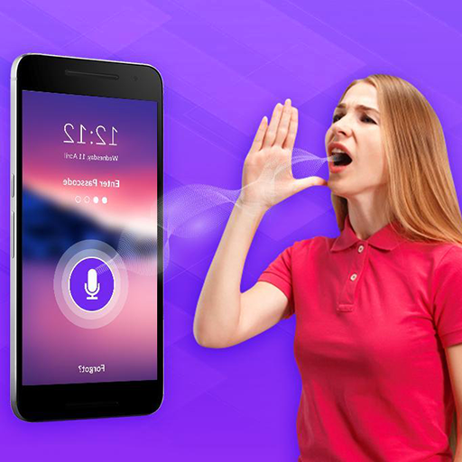Voice lock screen - security tool icon
