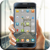 Camera in background icon