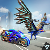 Real Robot Transforming Game: Flying Robot Bike icon