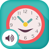 Talking clock in English - Speaking Clock icon