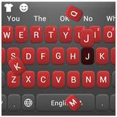 Red Gray Keyboard