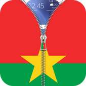 Burkina Faso flag zip Lock