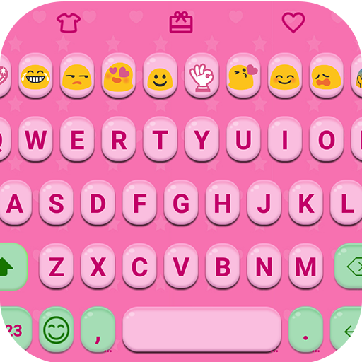 Pink Jelly Emoji Keyboard Skin icon