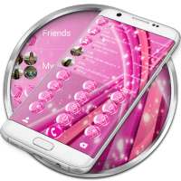 Dialer Theme Sparkling Pink