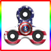 Fidget Spinner: Captain America icon