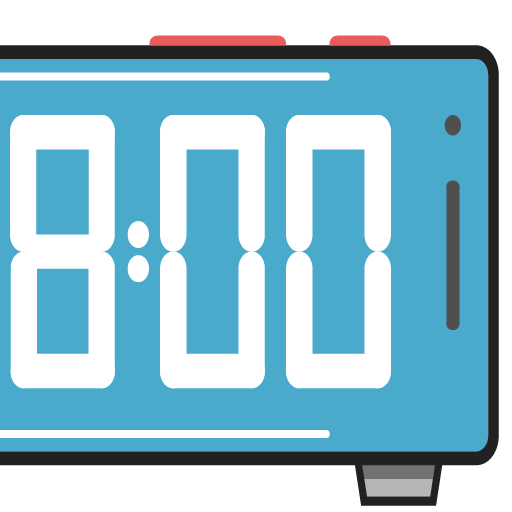 ClockO : Big full-screen digital clock icon