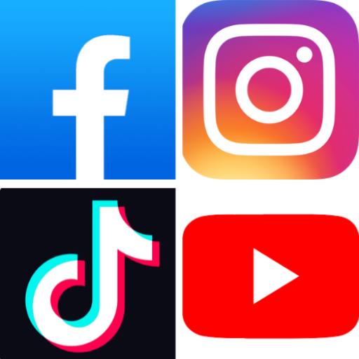 every social media in one app icon