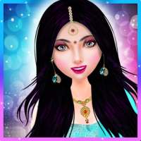 Gorgeous Indian Bride Wedding Fashion Salon Makeup on 9Apps